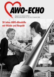 3. Quartal 2003 | Awo-Echo Ausgabe 143 - AWO Baden