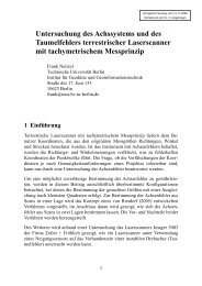 Manuskript (.pdf) - Geodäsie und Ausgleichungsrechnung - TU Berlin