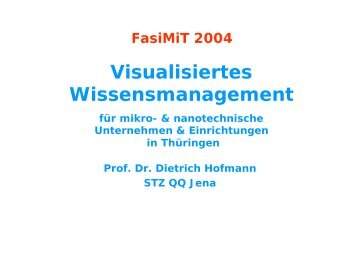 Visualisiertes Wissensmanagement - FasiMiT