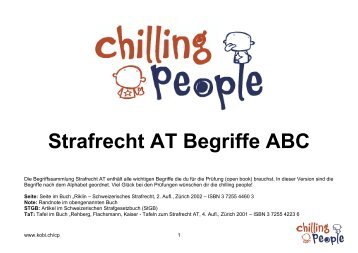 Strafrecht AT Begriffe ABC - Kobi