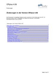 OP Plus 3.70.08 Änderungen - OPplus für Microsoft Dynamics NAV