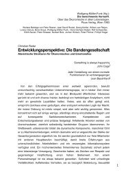 Entwicklungsperspektive: Die Bandengesellschaft - Christian Reder