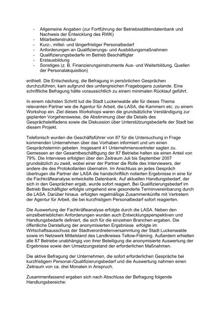 (RWK) Luckenwalde (PDF) - LASA Brandenburg GmbH