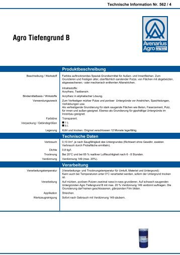 Technische Information [PDF - 149.2KB] - Avenarius-Agro