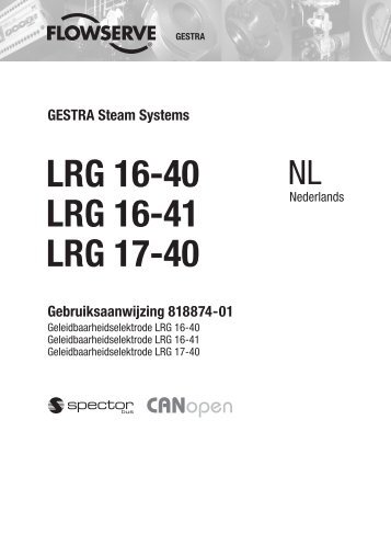 LRG 16-40 LRG 16-41 LRG 17-40 - Gestra AG