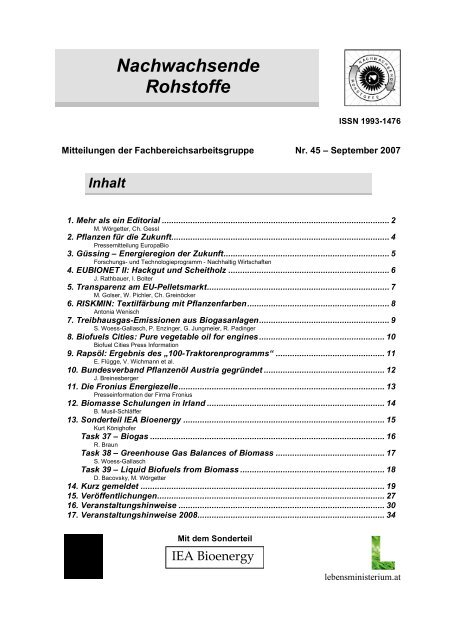 Nachwachsende Rohstoffe - nova-Institut GmbH