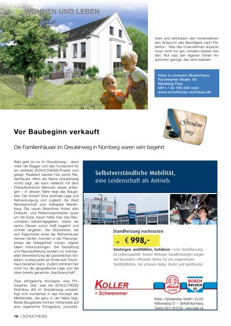 SWB Magazin 04 2010 - SCHULTHEISS Wohnbau AG