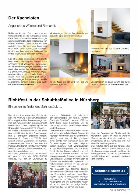 SWB Magazin 04 2010 - SCHULTHEISS Wohnbau AG