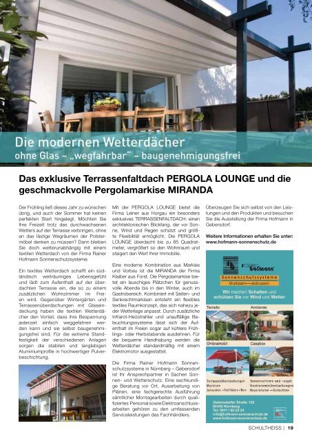 SWB Magazin 04 2010 - SCHULTHEISS Wohnbau AG