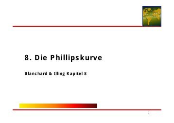 8. Die Phillipskurve