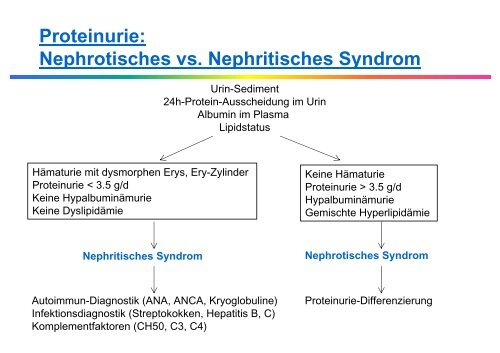 Labordiagnostik der Proteinurie - Institut für Klinische Chemie