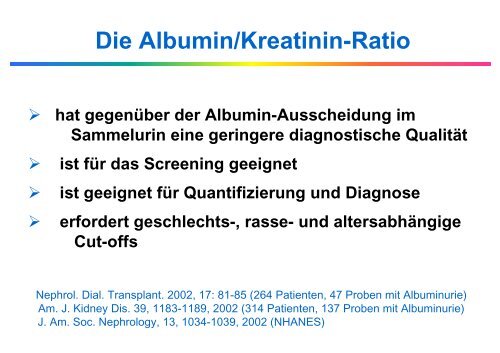 Labordiagnostik der Proteinurie - Institut für Klinische Chemie