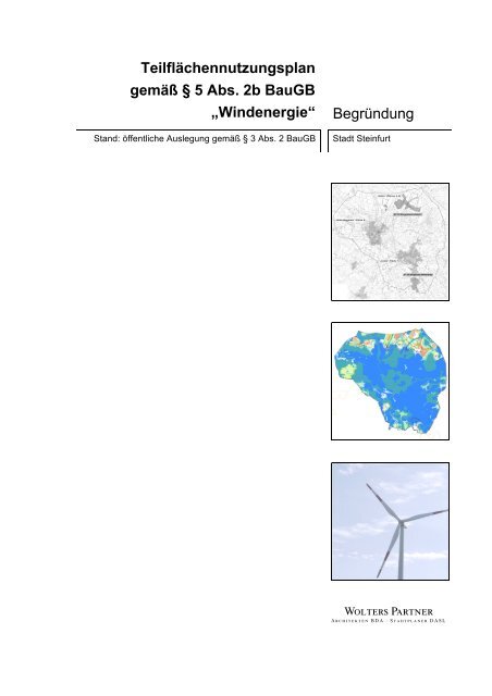 Windenergie - Stadt Steinfurt