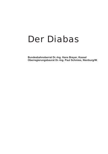 Der Diabas - DIABASWERK HALBESWIG GmbH & Co KG