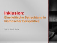 Prof. Dr. Heinrich Greving Inklusion