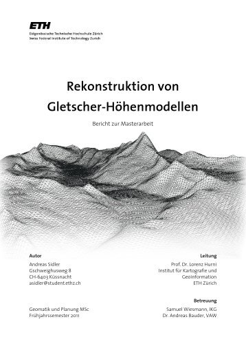 Bericht, pdf - Institute of Cartography - ETH Zürich