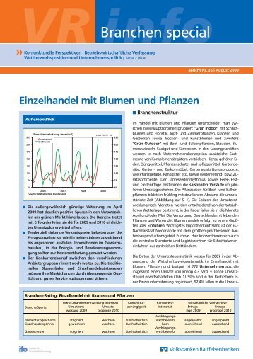 Einzelhandel mit Blumen und Pflanzen