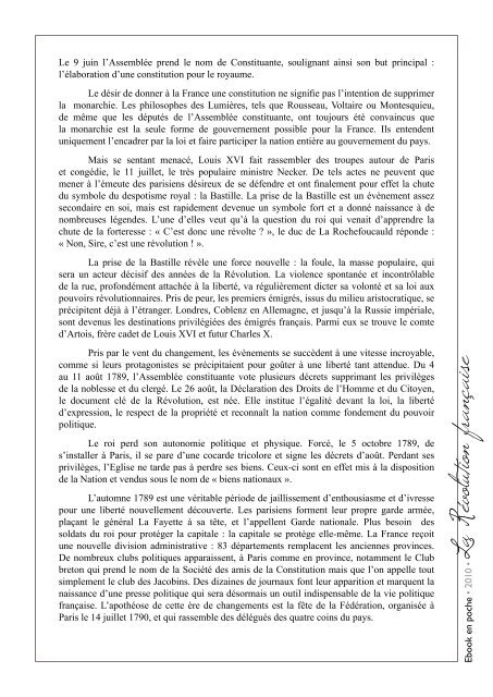 La Révolution Française : Format PDF (lecture ... - Ebook en poche