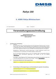 Ausschreibung 2013 - ADMV Rallye Mittelsachsen