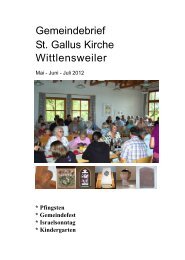 Gemeindebrief Mai - Juni - Juli 2012 - Evangelische ...