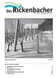 Weiter in dieser Ausgabe Nr. 351 (40. Jahrgang ... - Rickenbacher