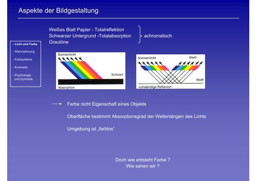 Aspekte der Bildgestaltung