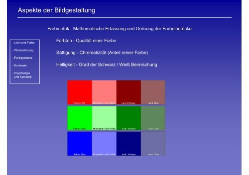 Aspekte der Bildgestaltung