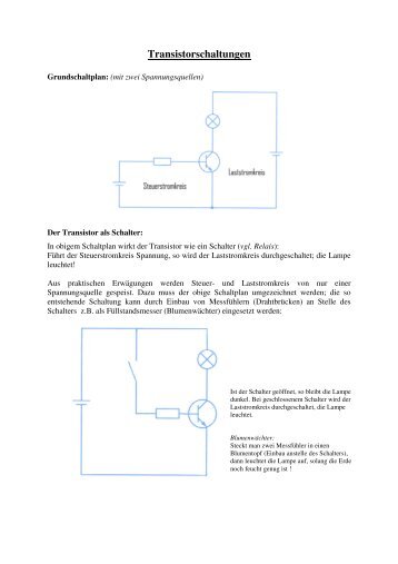 Grundschaltungen des Transistors