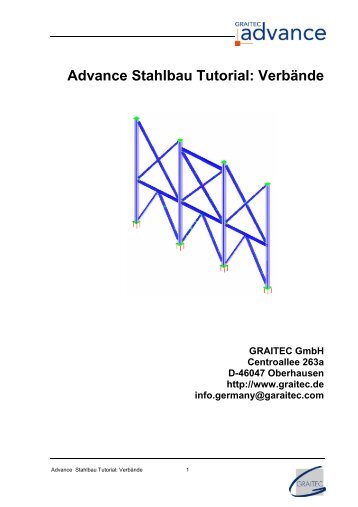 Advance Stahlbau Tutorial: Verbände - Graitec