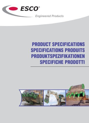 product specifications specifications produits produktspezifikationen ...