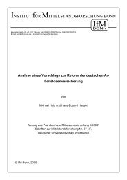Formatvorlage NEUE FOLGE - Institut für Mittelstandsforschung Bonn