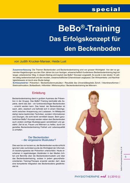 Bebo-Training Das Erfolgskonzept fr den Beckenboden