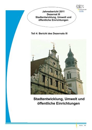 Verwaltungsbericht 2011 Dezernat III - Stadt Celle