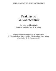 Praktische Galvanotechnik