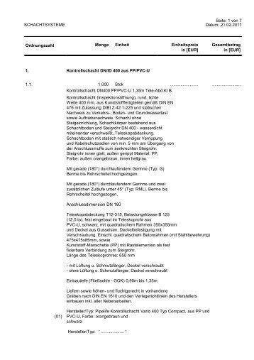 Kontrollschacht Vario 400 (PDF)