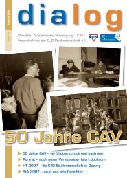 50 Jahre CAV - CAV - Freundeskreis der CJD Studentenschaft e. V ...