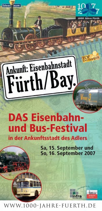 DAS Eisenbahn- und Bus-Festival - 1000 Jahre Fürth