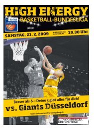 vs. Giants Düsseldorf - Neckar RIESEN Ludwigsburg