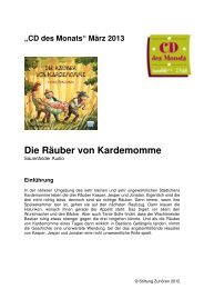 CD_des_ Monats_März_2013_Die Räuber von ... - Stiftung Zuhören