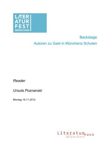 Ursula Poznanski - Literaturfest München