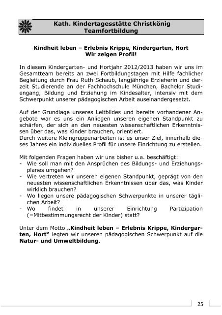 Pfarrbrief online - Pfarrei Christkoenig Augsburg