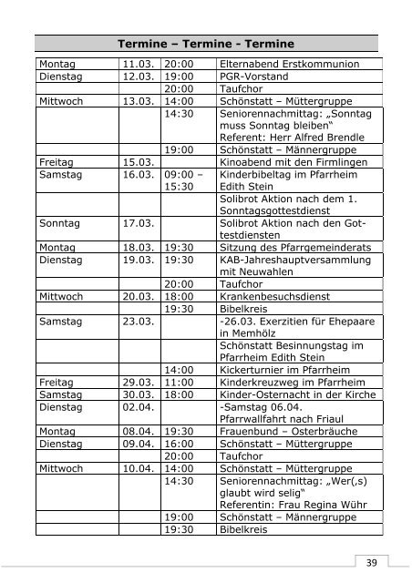 Pfarrbrief online - Pfarrei Christkoenig Augsburg