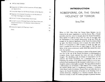 Slavoj Žižek, "Robespierre, or, the 'Divine Violence' of Terror"