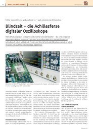 Blindzeit – die Achillesferse digitaler Oszilloskope - Polyscope