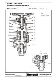 Turbine Drain Valve Turbinen-Entwässerungsventil