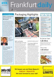 Packaging Highlights - Frankfurt Daily