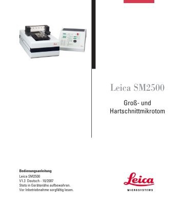 Leica SM2500 - Leica Biosystems