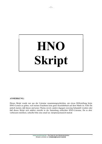 HNO Skript