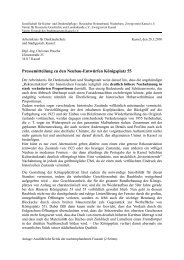 Pressemitteilung des Arbeitskreises für ... - Christian Presche