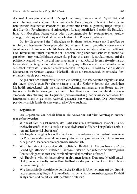 Personalforschung an Hochschulen - Rainer Hampp Verlag